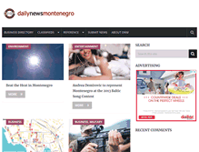 Tablet Screenshot of dailynewsmontenegro.com